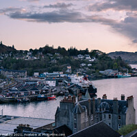 Buy canvas prints of A view from Jacobs ladder Oban by christian maltby