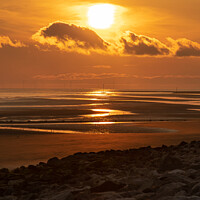 Buy canvas prints of Sunrise Rhyl North wales by christian maltby