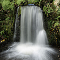 Buy canvas prints of Waterfall in Dumfries Scotland by christian maltby