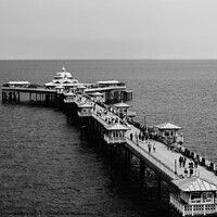Buy canvas prints of A picture of Llandudno pier North Wales by christian maltby
