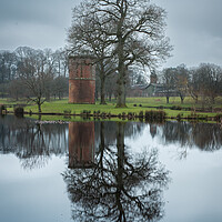 Buy canvas prints of Reflections Dalswinton gardens   by christian maltby