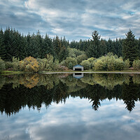 Buy canvas prints of Loch Ettrick Dumfries with refection's  by christian maltby