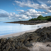 Buy canvas prints of Mossyard beach Dumfries & Galloway by christian maltby