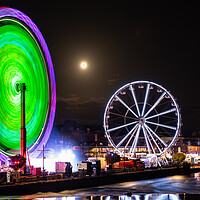 Buy canvas prints of The Whitesands funfair Dumfries & Galloway  by christian maltby