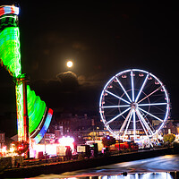Buy canvas prints of Abstract Picture of the Dumfries Fair  by christian maltby
