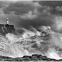 Buy canvas prints of Stormy Porthcawl by Frank Farrell
