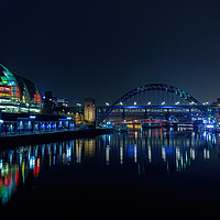 Buy canvas prints of Tyne reflections Newcastle by Frank Farrell