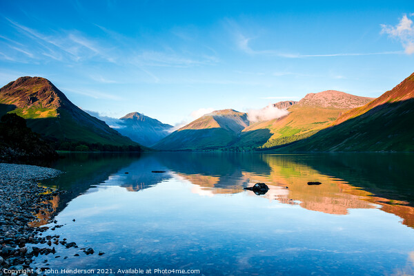 Wastwater on a tranquil summers evening. Picture Board by John Henderson