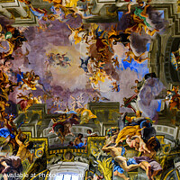 Buy canvas prints of Ceiling Fresco of Sant Ignazio by John Henderson