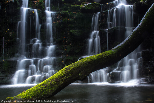 Enchanted Scarloom Waterfall Picture Board by John Henderson
