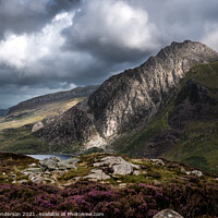 Buy canvas prints of showers and Tryfan by John Henderson