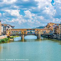 Buy canvas prints of Ponte Vecchio Bridge by John Henderson