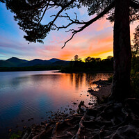 Buy canvas prints of Fiery Sunset at Friars Crag by John Henderson