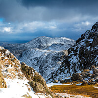Buy canvas prints of Wetherlam seen from Crinkle Crags by John Henderson