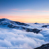 Buy canvas prints of  Snowdon inversion  Panorama. by John Henderson