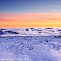 Buy canvas prints of Snowdonia inversion panorama. by John Henderson