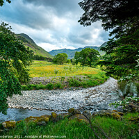 Buy canvas prints of Lake District valley Grisdale. by John Henderson