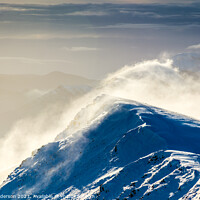 Buy canvas prints of Blencathra summit ridge by John Henderson