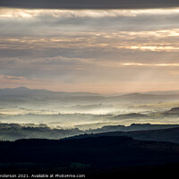 Buy canvas prints of Welsh sunrise landscape. by John Henderson