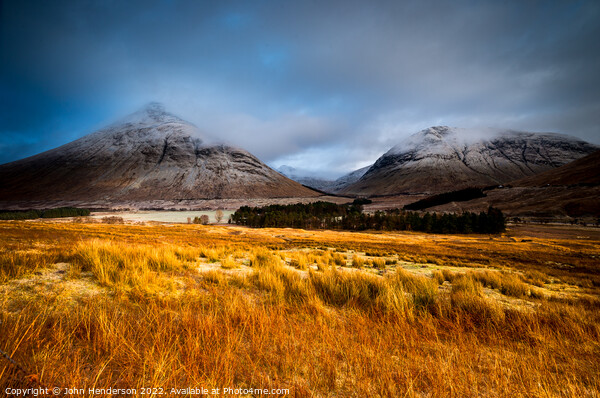 Scottish highlands .Beinn Dorain Picture Board by John Henderson