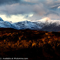 Buy canvas prints of Scottish Highlands Mamores. by John Henderson