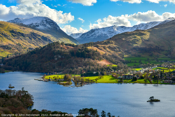 Ullswater Lake District Picture Board by John Henderson