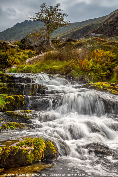 Mountain stream Snowdonia  Picture Board by John Henderson