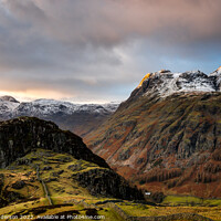 Buy canvas prints of Majestic Langdale Pikes by John Henderson