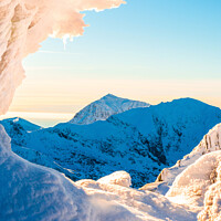 Buy canvas prints of Snowdonia winter by John Henderson