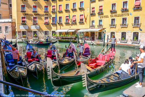 Venice gondola  Picture Board by John Henderson