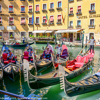Buy canvas prints of Venice gondola  by John Henderson