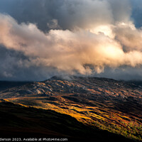 Buy canvas prints of A Welsh landscape of sunshine and showers by John Henderson