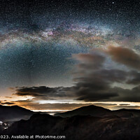 Buy canvas prints of Snowdonia and the Milky Way by John Henderson