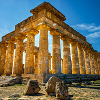Buy canvas prints of The Temple of Hera at Selinunte. Sicily by John Henderson