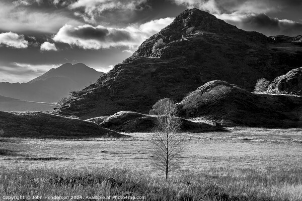 Snowdonia Black and White Picture Board by John Henderson