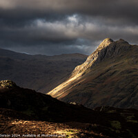 Buy canvas prints of Langdale. Pike o Stickle by John Henderson