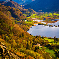 Buy canvas prints of Borrowdale and the Scafells by John Henderson