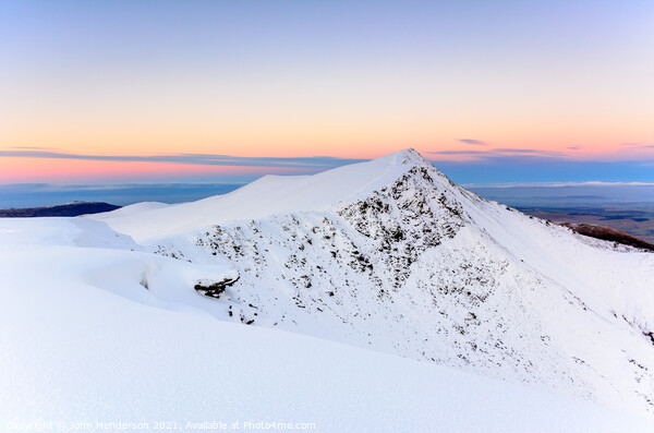 Blencathra winter sunset Picture Board by John Henderson