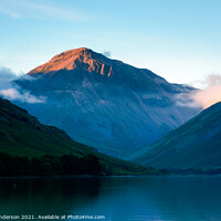 Buy canvas prints of Lake District.Great Gable and Wastwater. by John Henderson