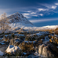 Buy canvas prints of Buachaille Etive Mor classic view. by John Henderson