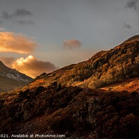 Buy canvas prints of Majestic Sunset at Y Aran by John Henderson