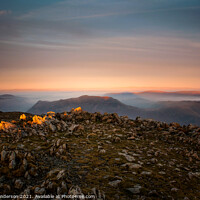 Buy canvas prints of lake district sunset by John Henderson