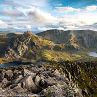 Buy canvas prints of Tryfan and the Glyders by John Henderson