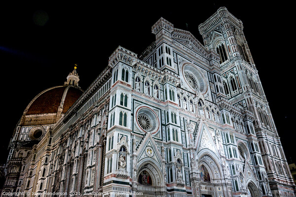  the Duomo at night Picture Board by John Henderson