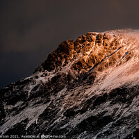 Buy canvas prints of Morning light on the Glyder mountains by John Henderson