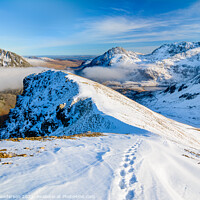 Buy canvas prints of Snowdonia.Mountain foot steps. by John Henderson