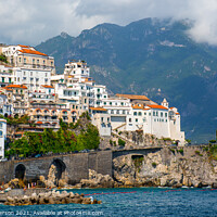 Buy canvas prints of Amalfi colours by John Henderson