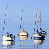 Buy canvas prints of Yachts in Millport Bay, Isle of Cumbrae, Scotland by George Moug