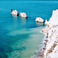 Buy canvas prints of The Needles Rocks, Isle of Wight, Hampshire, UK by George Moug