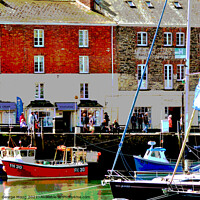 Buy canvas prints of Padstow Harbour, Cornwall, UK by George Moug